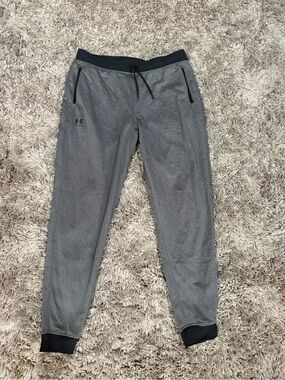 Under Armour Gray & Black Athletic Joggers